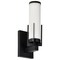 Nuvo Roselle - 1 Light Vanity - Matte Black with White Glass 60/8051 - alternate 4